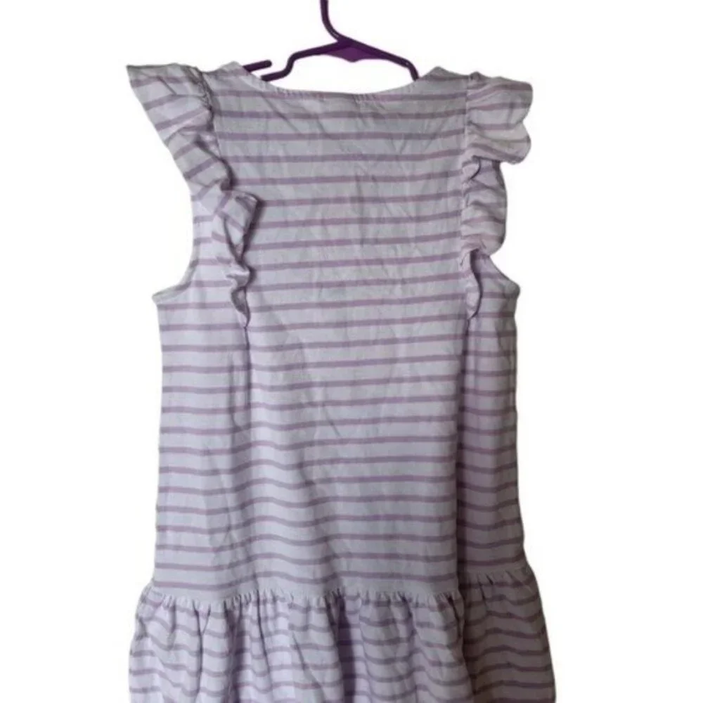 Gymboree Mix N Match Dress Stripe Purple‎ Flower L 10 12 Years Girls Kids